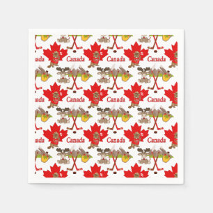 Serviette En Papier Feuille d'érable canadienne