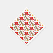 Serviette En Papier Feuille d'érable canadienne (Coin)