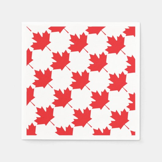 Serviette En Papier Feuille d'érable canadienne (Devant)