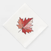Serviette En Papier Feuille d'érable canadienne contemporaine ID1071 (Coin)