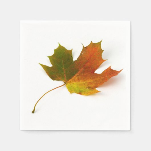Serviette En Papier Feuille d'érable d'automne (Devant)