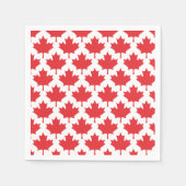 Serviette En Papier Feuille d'érable de la fête du Canada (Devant)