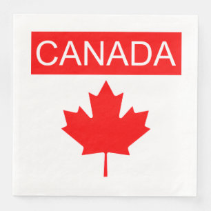 Serviette En Papier Feuille d'érable du Canada 