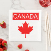 Serviette En Papier Feuille d'érable du Canada (En situation)