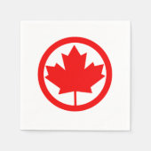 Serviette En Papier Feuille d'érable du Canada (Devant)
