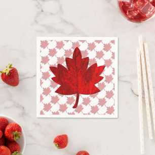Serviette En Papier Feuille d'érable du Canada par Shirley Taylor