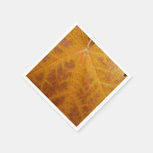 Serviette En Papier Feuille d'érable jaune Automne Abstraite Nature (Coin)