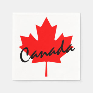 Serviette En Papier Feuille d'érable rouge du Canada