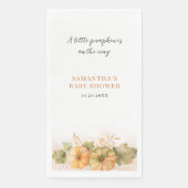 Serviette En Papier Feuille rouille Citrouille Automne Filles Baby sho (Devant)