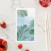 SERVIETTE EN PAPIER FEUILLES 3 (En situation)