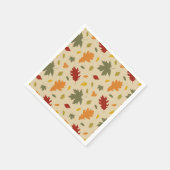 Serviette En Papier Feuilles automnales (Coin)