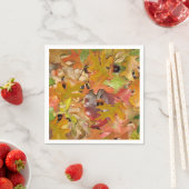 Serviette En Papier Feuilles automnales et Acorns (En situation)