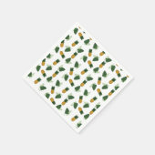 Serviette En Papier Feuilles D'Ananas Et De Palmiers (Coin)
