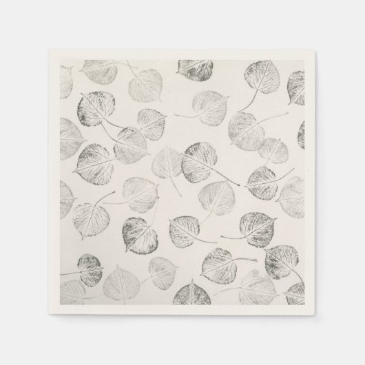 Serviette En Papier Feuilles d'Aspen occidental © Sandy Long (Devant)