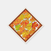 SERVIETTE EN PAPIER FEUILLES D'AUTOMNE (Coin)