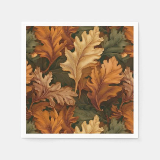 Serviette En Papier Feuilles d'automne (Devant)