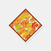 SERVIETTE EN PAPIER FEUILLES D'AUTOMNE (Coin)