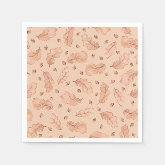 Serviette En Papier Feuilles d'automne (Devant)
