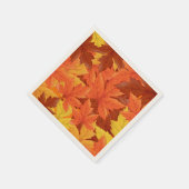 Serviette En Papier Feuilles d'automne (Coin)