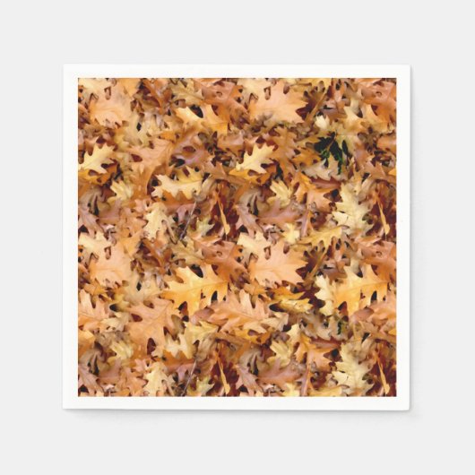 SERVIETTE EN PAPIER FEUILLES D'AUTOMNE (Devant)