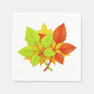 Serviette En Papier Feuilles d'automne