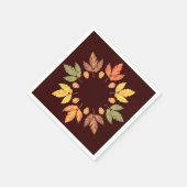 Serviette En Papier Feuilles d'automne (Coin)