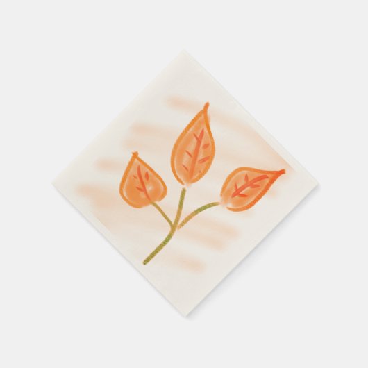 Serviette En Papier Feuilles d'automne (Coin)