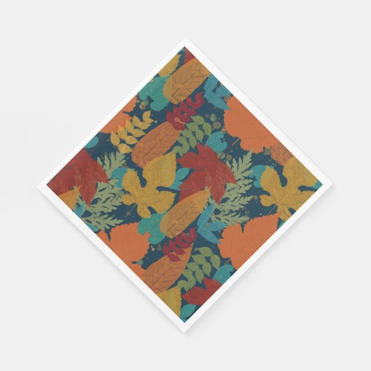 Serviette En Papier Feuilles d'automne (Coin)