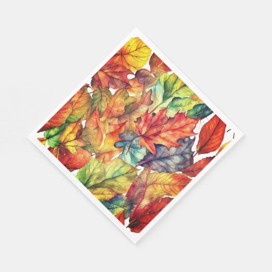 Serviette En Papier Feuilles d'automne (Coin)