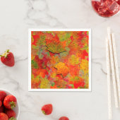 Serviette En Papier Feuilles d'automne (En situation)
