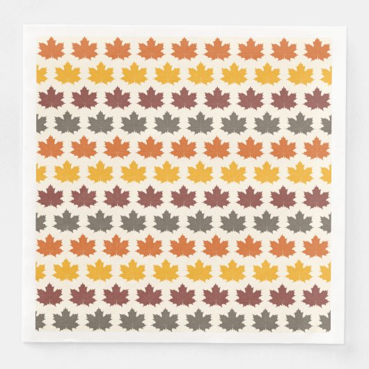 Serviette En Papier Feuilles d'automne (Devant)
