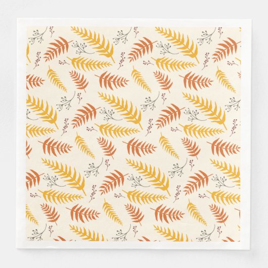 Serviette En Papier Feuilles d'automne (Devant)