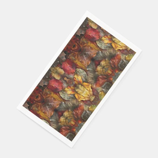 Serviette En Papier Feuilles d'automne (Coin)