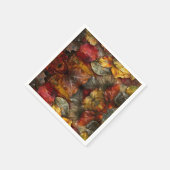 Serviette En Papier Feuilles d'automne (Coin)