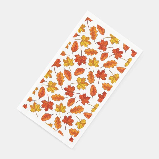 Serviette En Papier Feuilles d'automne (Coin)