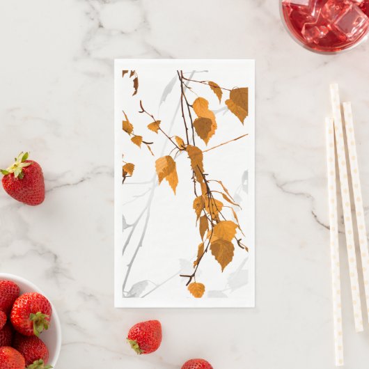 Serviette En Papier Feuilles d'automne 2 (En situation)