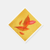 Serviette En Papier Feuilles d'automne aquarelle illustration pique-ni (Coin)