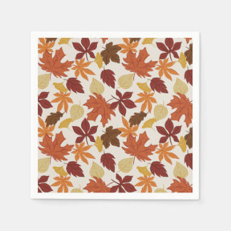 Serviette En Papier Feuilles d'automne de la fête d'Action de grâce