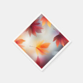 Serviette En Papier Feuilles d'automne dynamiques (Coin)