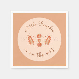 Serviette En Papier Feuilles d'automne et Petite fête Baby shower Citr