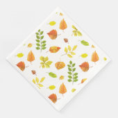 Serviette En Papier Feuilles d'automne motif (Coin)