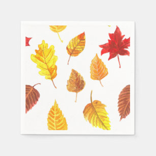 Serviette En Papier Feuilles d'automne motif