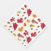 Serviette En Papier Feuilles d'automne motif (Coin)