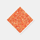 Serviette En Papier Feuilles d'automne, orange et or (Coin)