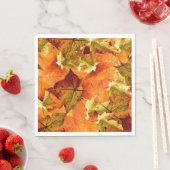 Serviette En Papier Feuilles d'automne tombées (En situation)