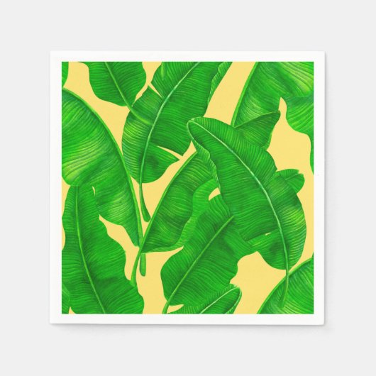 Serviette En Papier Feuilles de bananes (Devant)