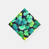 Serviette En Papier Feuilles de Ginko biloba (Coin)