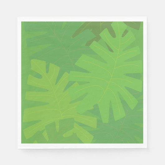Serviette En Papier Feuilles de la jungle (Devant)