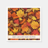 Serviette En Papier Feuilles de l'érable automne (Devant)