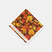 Serviette En Papier Feuilles de l'érable automne (Coin)